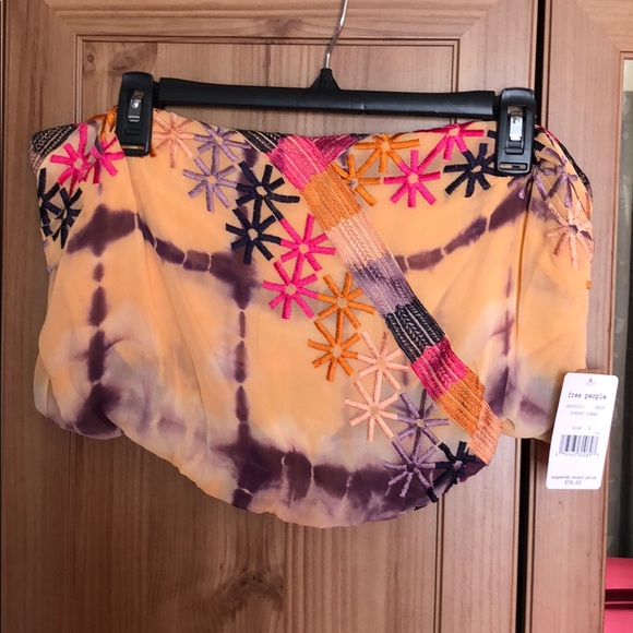Free People Sunset Combo Embroidered Tube Top L - Picture 4 of 6
